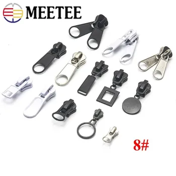 

Meetee 5pc 8# Zipper Head Slider for 8# Resin Zip Coat Backpack Tent DIY Slider Puller Handmade Clothes Sewing Accessories AP602