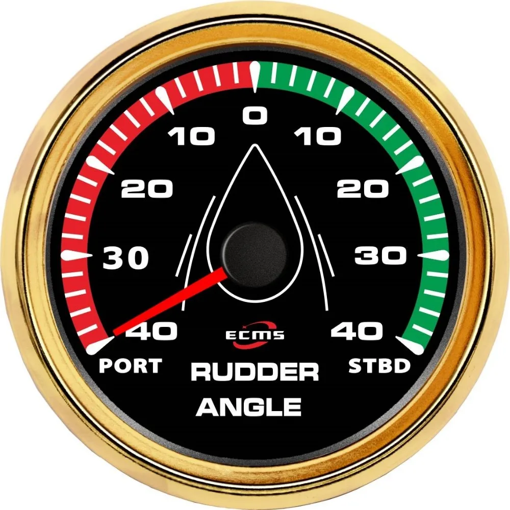 New Design Marine Boat Rudder Angle Indicator Gauge 190 0 Ohms PORT