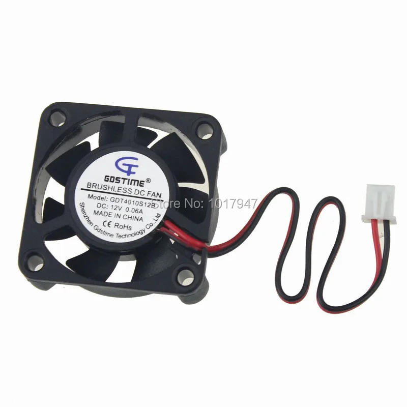 Gdstime DC 12V 2Pin 4010 40MM 40mm x 10mm Бесщеточный вентилятор охлаждения 5 шт. в партии|fan bamboo|sales
