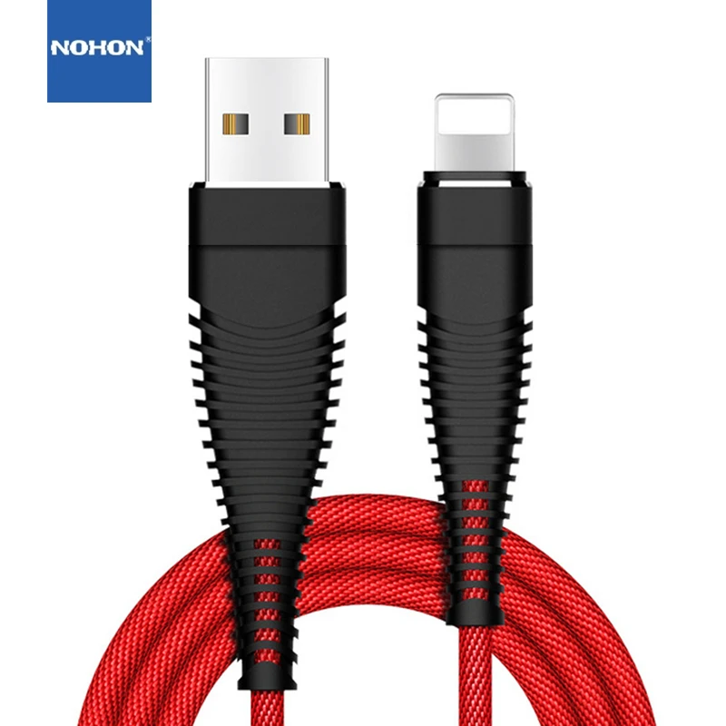 

NOHON USB Charging Data Cable For iPhone 6S 7 8 Plus X XS Max Phone USB Charger Cable for iPhone 5 5s 6 plus XR Fast Charge Wire