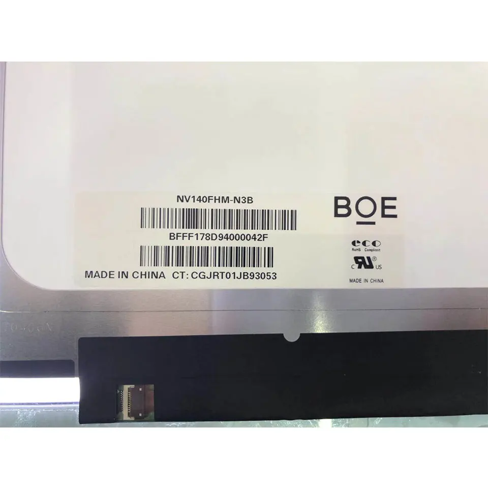 

NV140FHM-N3B NV140FHM N3B For Boe LCD Screen Matrix for Laptop 14.0" FHD 1920X1080 30pin Glossy Replacement IPS Screen
