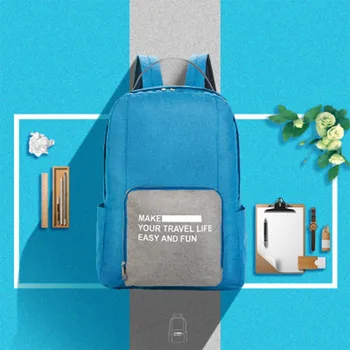 

Creative Polyester New Folding Travel Backpack And Multi-Function Home Modern Outdoor Travel Light Storage Backpack Student Bag