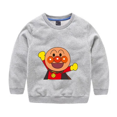 

2T-12T Anpanman Autumn Winter Kids Sweatshirt Tops Long Sleeve T-shirt Boys Girls Child Clothes b224