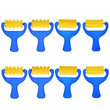 8 шт. губки для рисования, кисти, губки, малярные ролики для детей, поделки своими руками, 4 формы