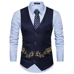 XMY3DWX 2018 костюм жилет Для мужчин Лидер продаж Топ Дизайн торжественное платье жилет брендовая одежда качество Фитнес куртка без рукавов