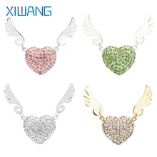 Usb флеш-накопитель, 64 ГБ, крылья ангела, сердце, металлическая флешка, 16 ГБ, 8 ГБ, драгоценные камни, флеш-накопитель, 32 ГБ, u диск, 128 ГБ, печать, имя влюбленных