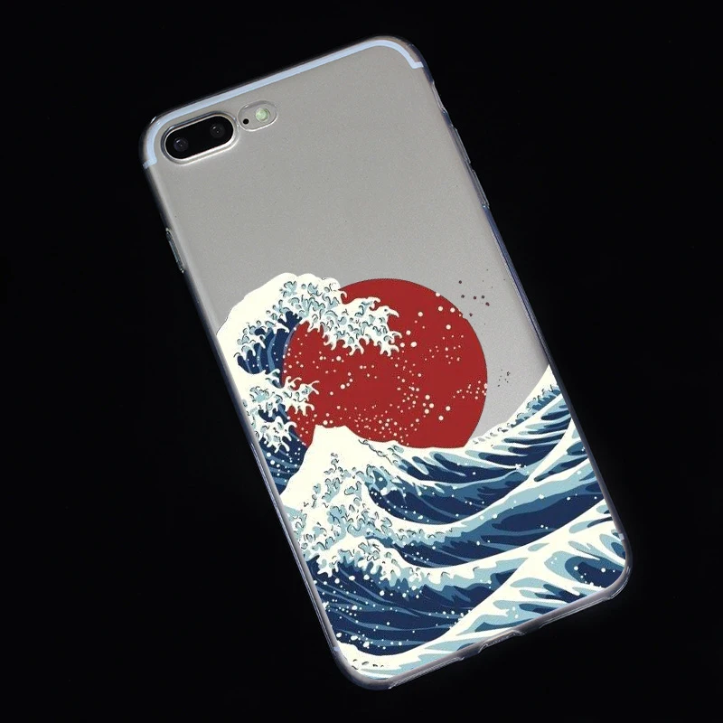 Для iphone x xs чехол Great Wave off Kanagawa задняя крышка мягкий чехол для телефона Fundas для iphone 6 6s 5S 6 6s 7 8 Plus X XS Max