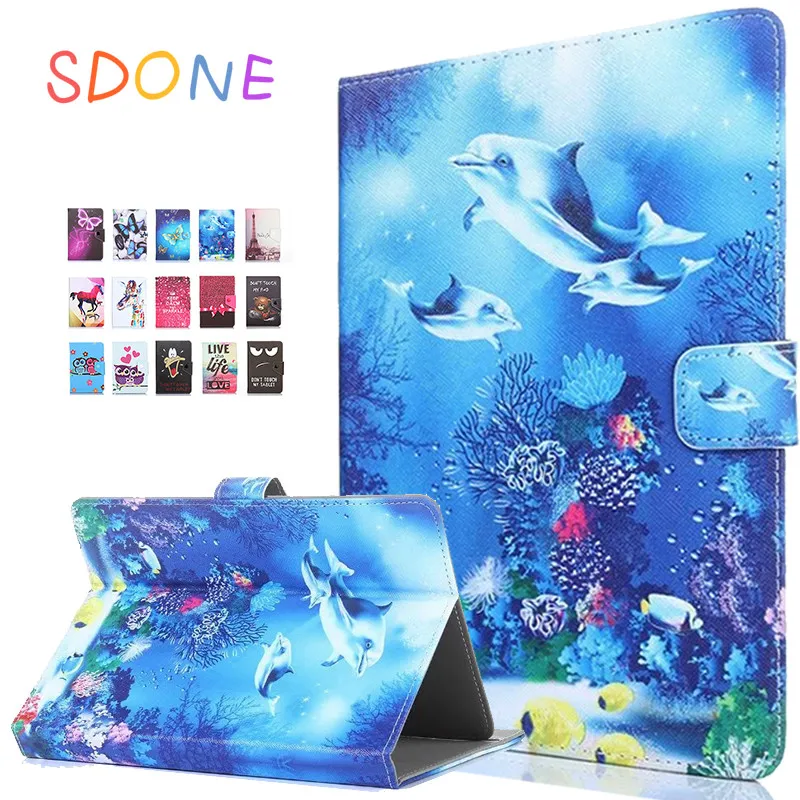 

Universal case for Prestigio MultiPad Wize 3408/3508/3608 4G 8 inch Tablet Printed PU Leather Stand cover 3 Gifts