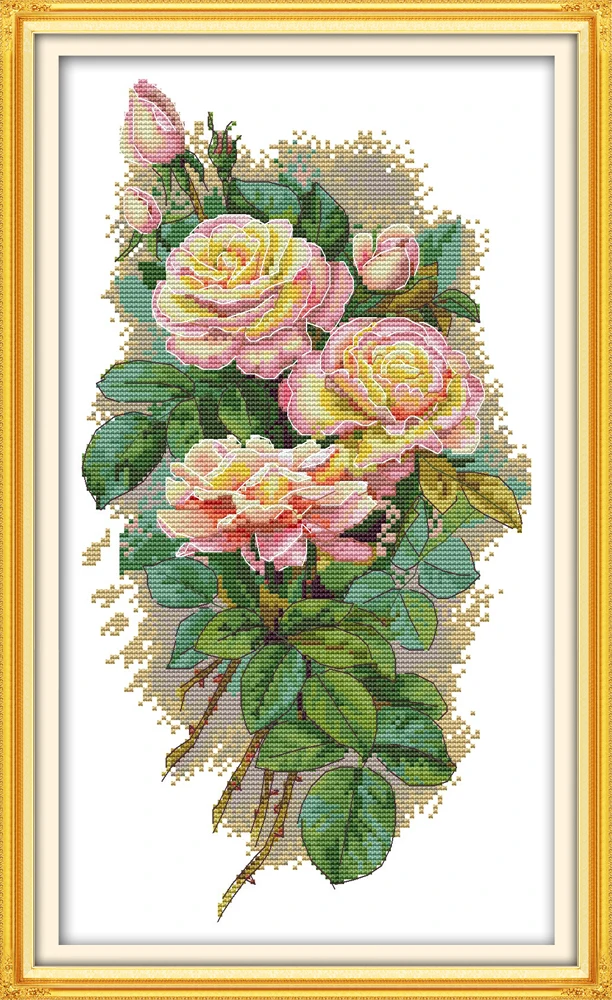 Oneroom высокое качество красивый Счетный крест комплект риолис 1478 ромашка цветок ромашки цветы