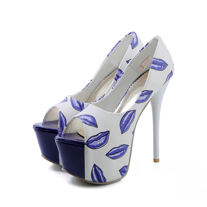 Плюс размер мода Рыбы губы рот sandalssuper сексуальные высокие heeld чистка дамы peep toe