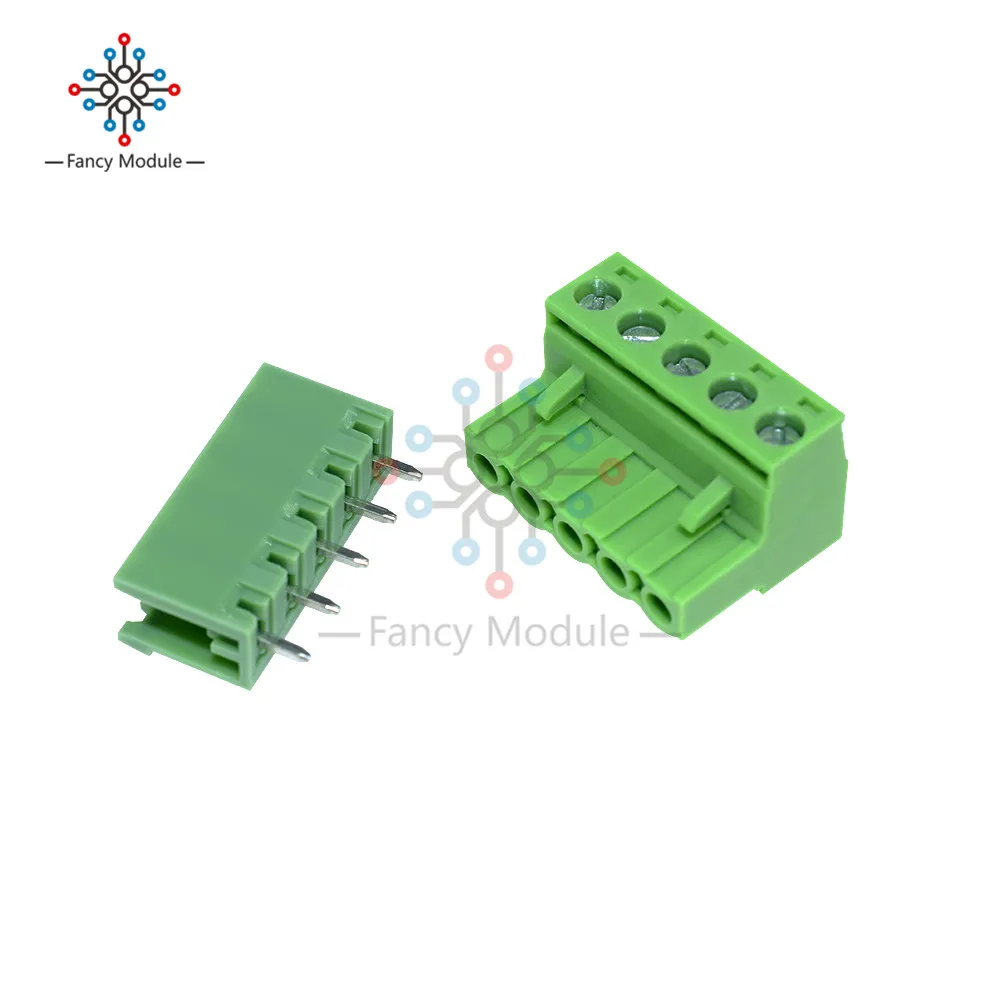 

2Pcs KF2EDGK KF-5P 5PIN Right Angle Plug-in Terminal Connector 5.08mm Pitch