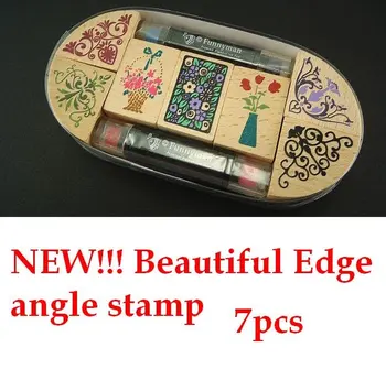 

Wholesale stamps, beautiful classical Angle stamp to DIY photo album, scrapbook ancient stamp. 7pcs stamp + 2pens, Free Shipping