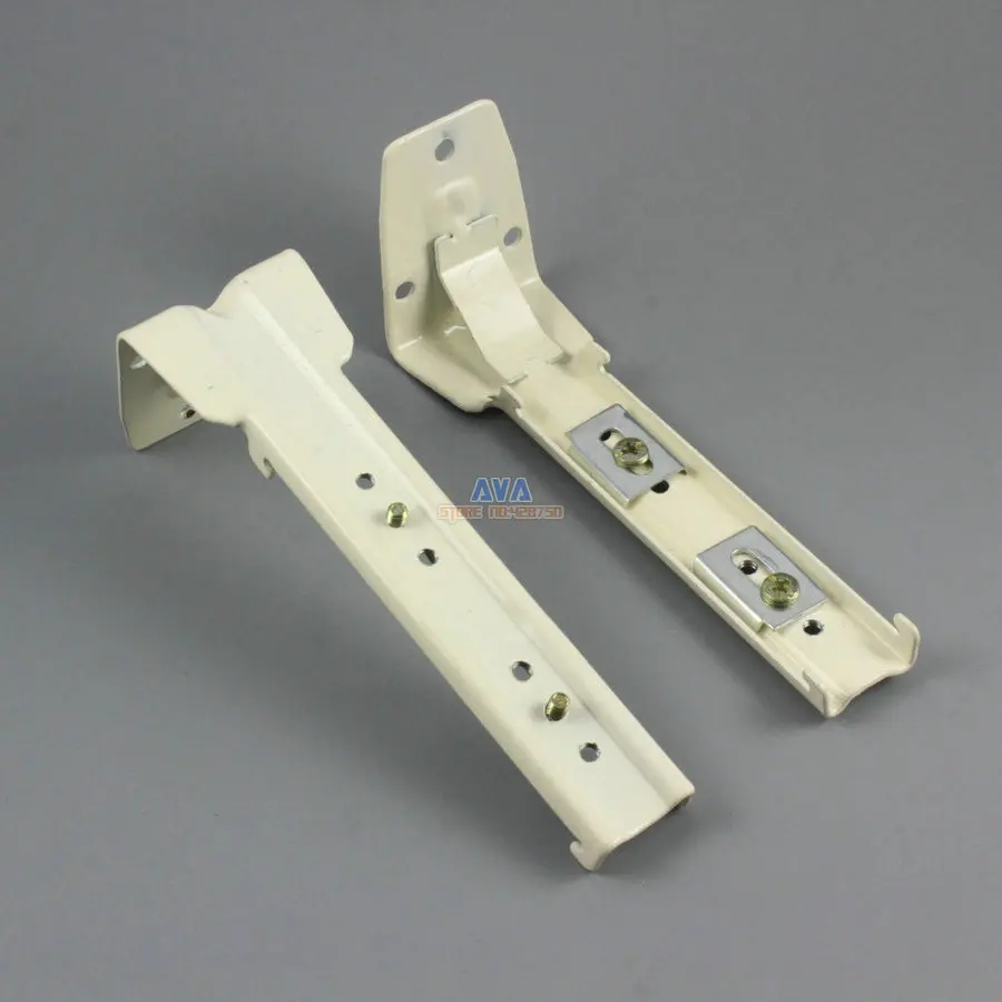 4 Pieces L Shape Curtain Track Bracket Curtain Dual Tracks Brace