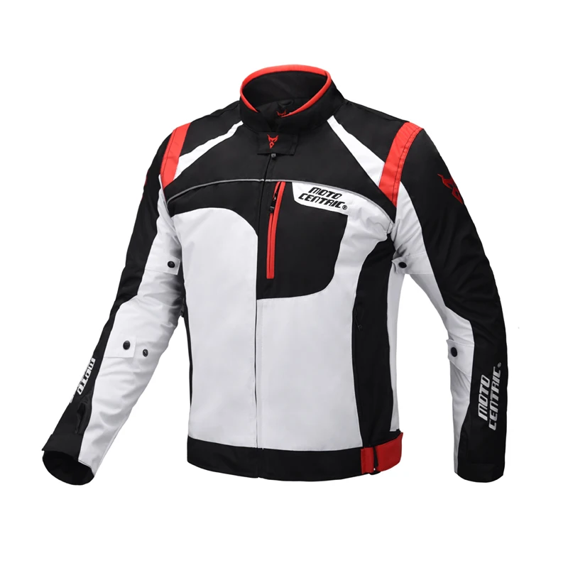 Новая весенне-зимняя отражательная куртка для мотоциклов, Мужская мотоциклетная одежда, набор, мотоциклетная Экипировка, Мужская защита, для мотокросса, для любителей - Цвет: Красный