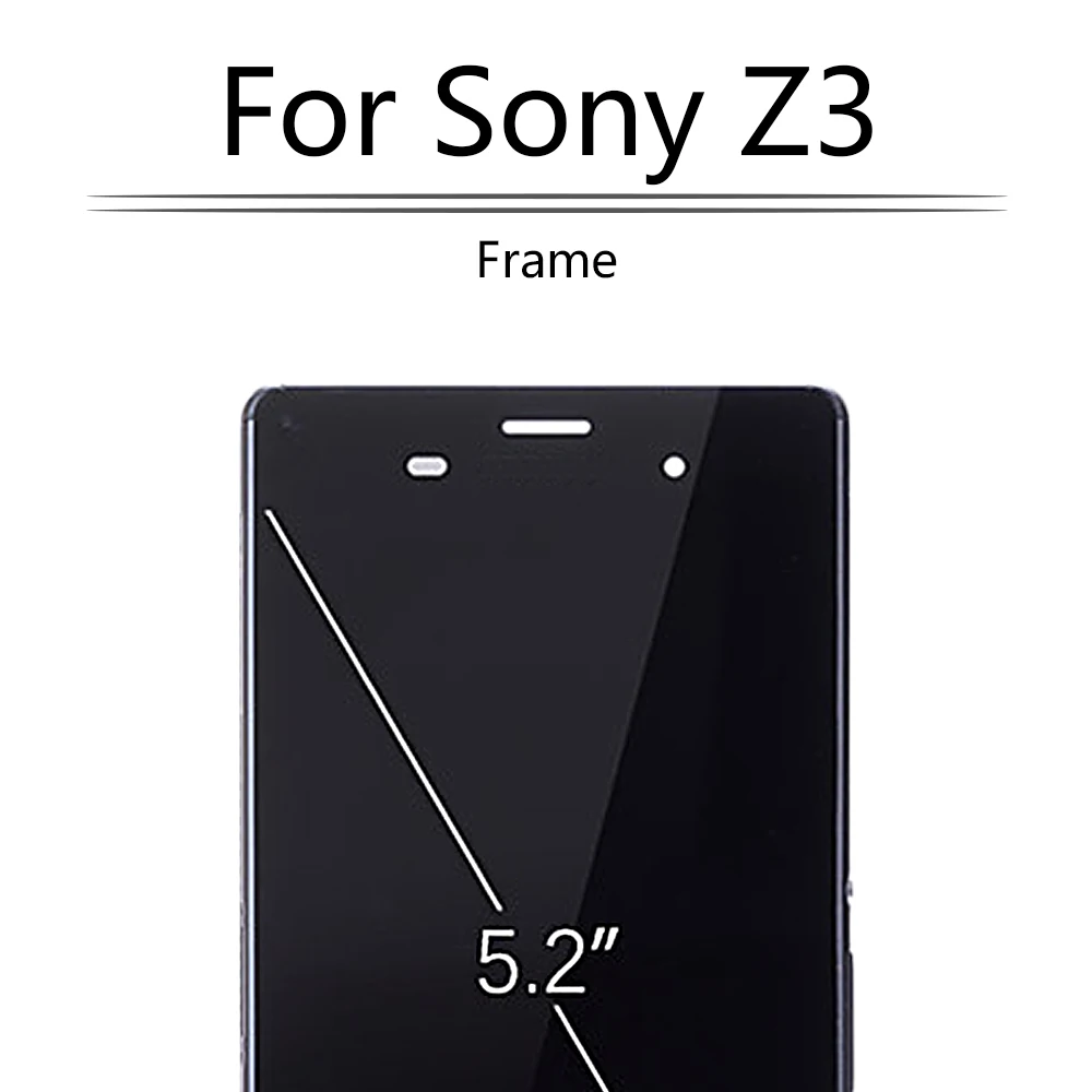 5 2 &quotоригинальный для SONY Xperia Z3 ЖК дисплей сенсорный экран D6603 с рамкой дигитайзер