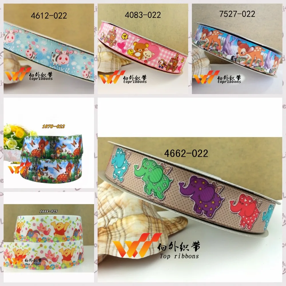 

Cartoon printed grosgrain ribbon ,satin ribbon 10 yards.