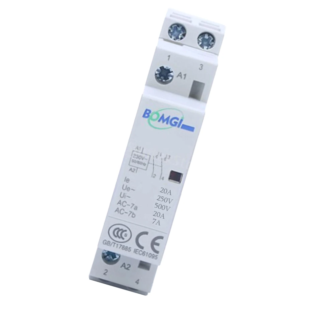 Din Rail Modular Contactor 40 Amp 2 Pole Normally open 240v Coil