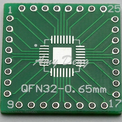 50 шт./лот Pb free QFN32 поворот QFP32 плата адаптера DIP32 DIP 0 65 мм 8 шаг|qfp32 adapter|qfn32 adapterboard board |