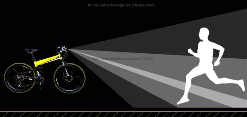 Sale Walkfire Bicycle Front Light Cycling Waterproof Headlights Led Lamp Bike Bicicleta Bike Accessories + 8.4V Battery Pack +Charger 3