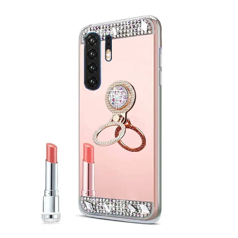 Чехлы для телефонов Huawei P20 lite mate 20 P30 Pro зеркальный кольцевой держатель защитный