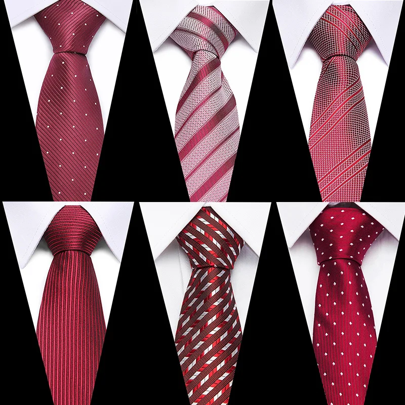 Заводские 7 см полосатые пледы в горошек Классические мужские галстуки полиэфирные шелковые галстуки для жениха Свадебные деловые галстуки для шеи модные галстуки