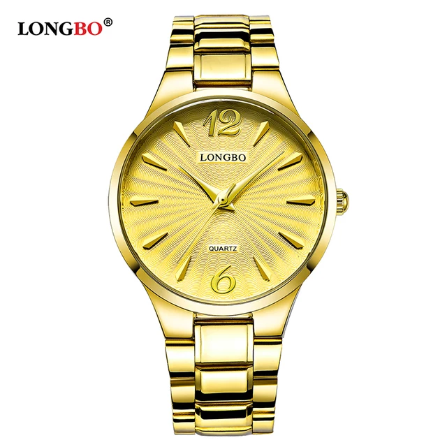 LONGBO Luxury Quartz Watch Casual Fashion Steel Strap Watches Men Women Couple W LONGBO Luxury Quartz Watch Casual Fashion Steel Strap Watches Men Women Couple W