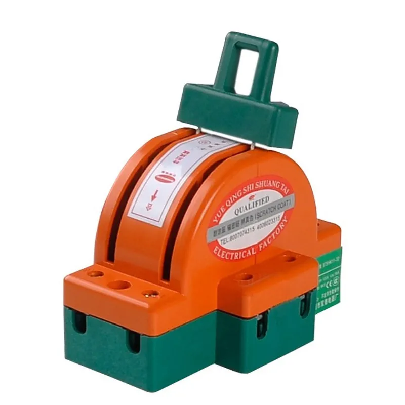 AC380V 32A Heavy Duty Two Poles Double Throw Knife Disconnect Switch