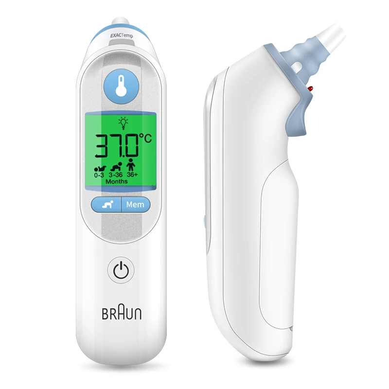 German Version Braun Luminous Thermometer IRT6520 Temperature Meter Precision Ear Thermometers Digital Monitors Baby Health Care