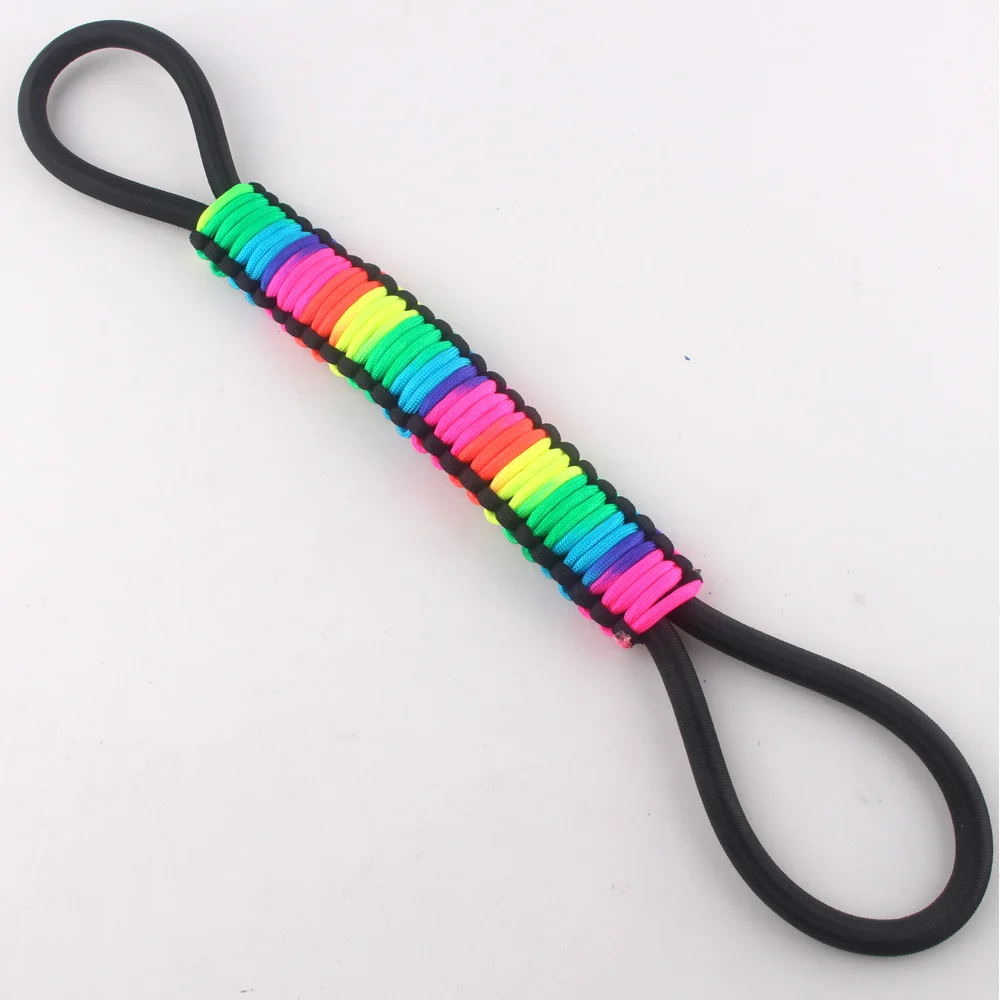 

YoouPara Wholesale 2pcs Rainbow Rope Bendable Paracord Outdoor Climbing Cup Assistant Guard Survival Strap New Product