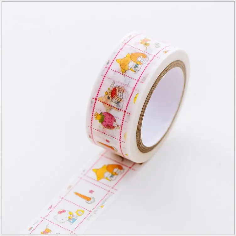 15 мм Little Twin Stars с рисунком из мультфильма; лента для декорации Washi DIY планировщик дневник в стиле Скрапбукинг маскирующая лента Escolar 6 моделей