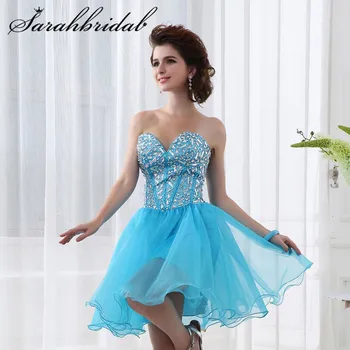 

Short Homecoming Dresses Tulle Dress 2020 Sweetheart Lace Up Party Graduation Gown Formal SD015