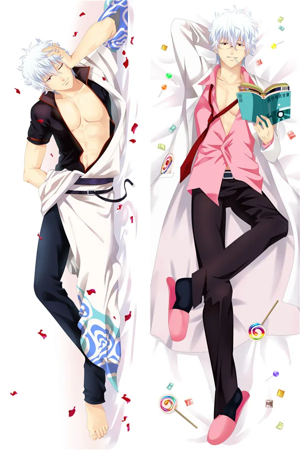 

GINTAMA Sakata Gintoki Hugging Body Pillow Cover Case Sexy Pillowcases Anime Characters Throw Pillows Covers Dakimakura