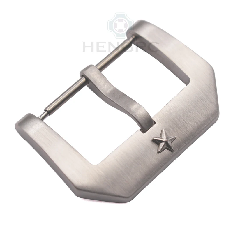 Pentagram Watch Band Buckle 22mm Solid Stainless Steel Silver Brushed Watch Strap Clasp High Quality Metal Watch Accessories Pentagram Watch Band Buckle 22mm Solid Stainless Steel Silver Brushed Watch Strap Clasp High Quality Metal Watch Accessories
