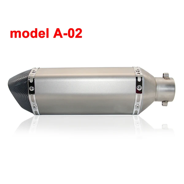 Alconstar-мотоцикл Akrapovic Yoshimura глушитель выхлопной трубы Escape Moto Racing NINJA GSXR600 Z750 TMAX530 MT07 MT09 CBR250 - Цвет: model A-02