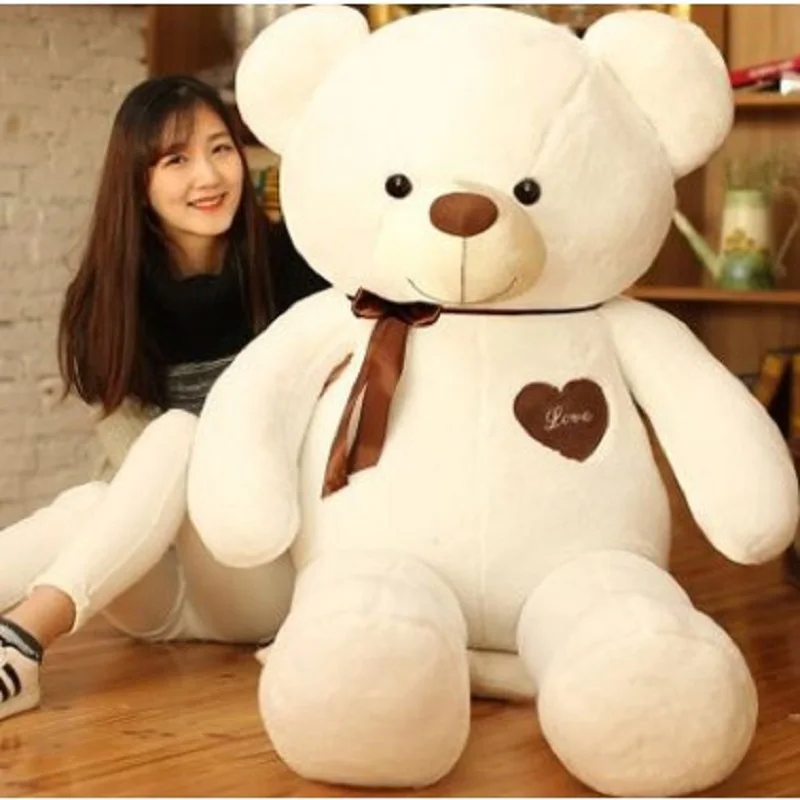 Lovely romantic ribbon teddy Bear Plush toys Cute teddy bear dolls Birthday present A present for my girlfriend