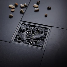Floor Drains 10cm Antique Carved Shower Floor Drain Bathroom Waste Grate Shower Drainer Super Useful Home Decor Floor Drain 702