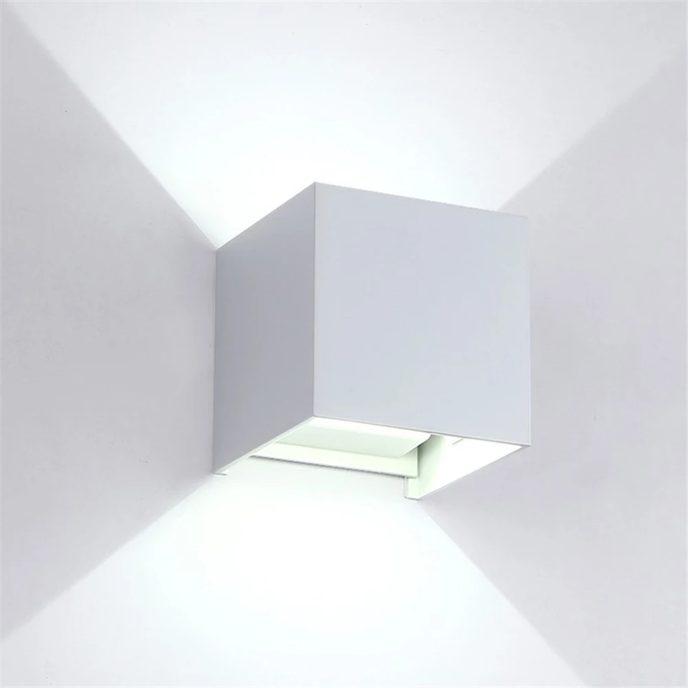 Modern Waterproof Cube Adjustable 12W COB outdoor LED wall lamp IP65 Aluminum Wall Lights Garden porch Sconce Decoration Light