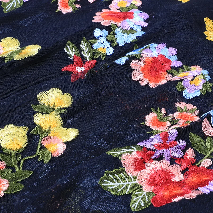 AELESEEN модные платья для подиума 2019 женское платье с коротким рукавом и сетчатой