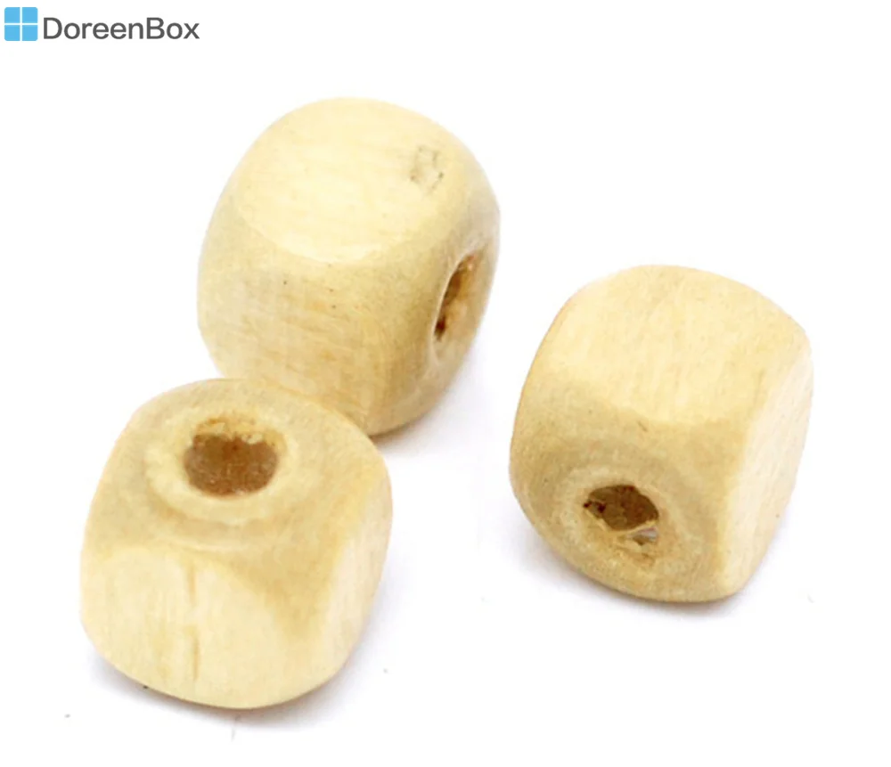 

Doreen Box hot- 300 Varnishd Nature Color Square Cube Wood Spacer Beads For DIY Making 8x8mm (B11020)
