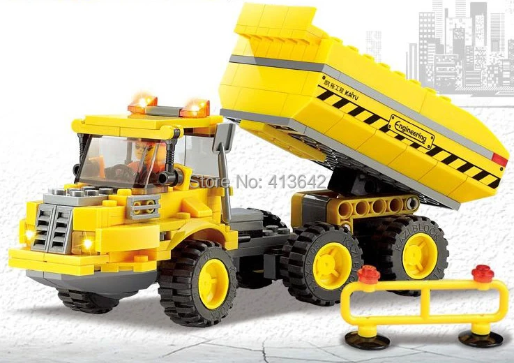 Original Box Kazi 8043 City Build Series Truck Building Block Sets 181+pcs Enlighten Educational DIY Construction Brick toys block-set : image Original Box Kazi 8043 City Build Series Truck Building Block Sets 181+pcs Enlighten Educational DIY Construction Brick toys block-set