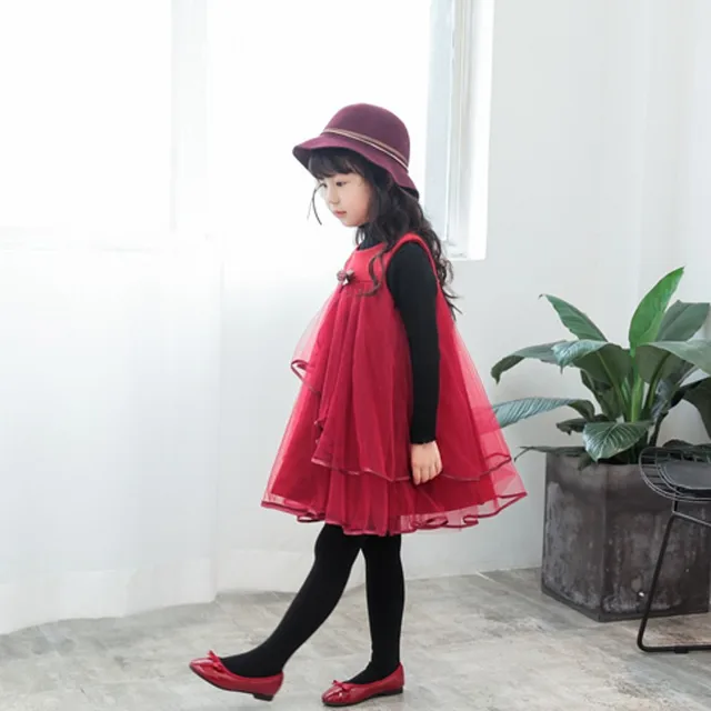 Cheap Winter 2016 new girls s and soft gauze  clip cotton sleeveless vest Princess Dress