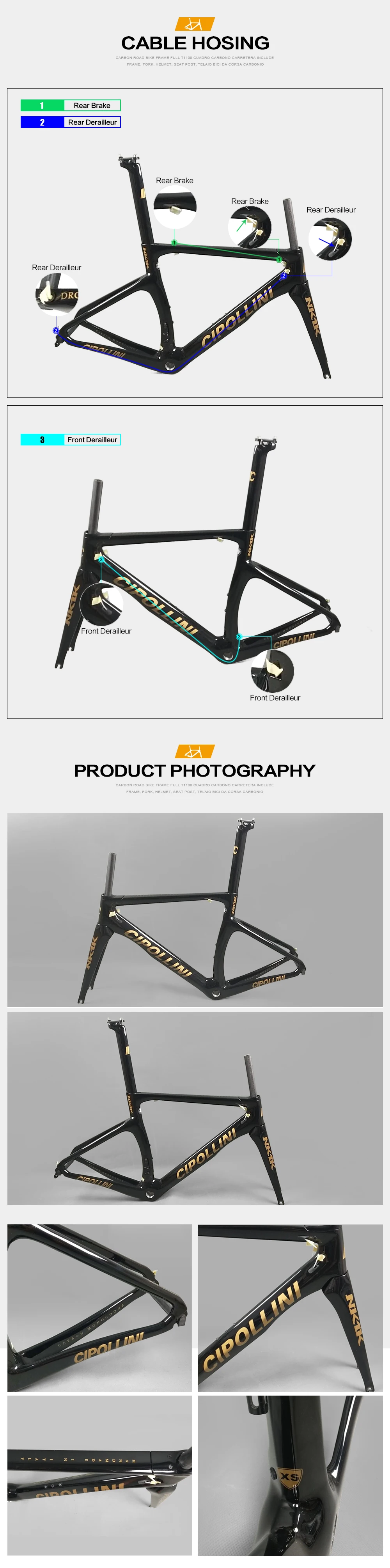 Excellent 2018 carbon frame full carbon road bike frame include fork headset clamp seatpost Carbon bicycle Frameset with BSA bike frame 6