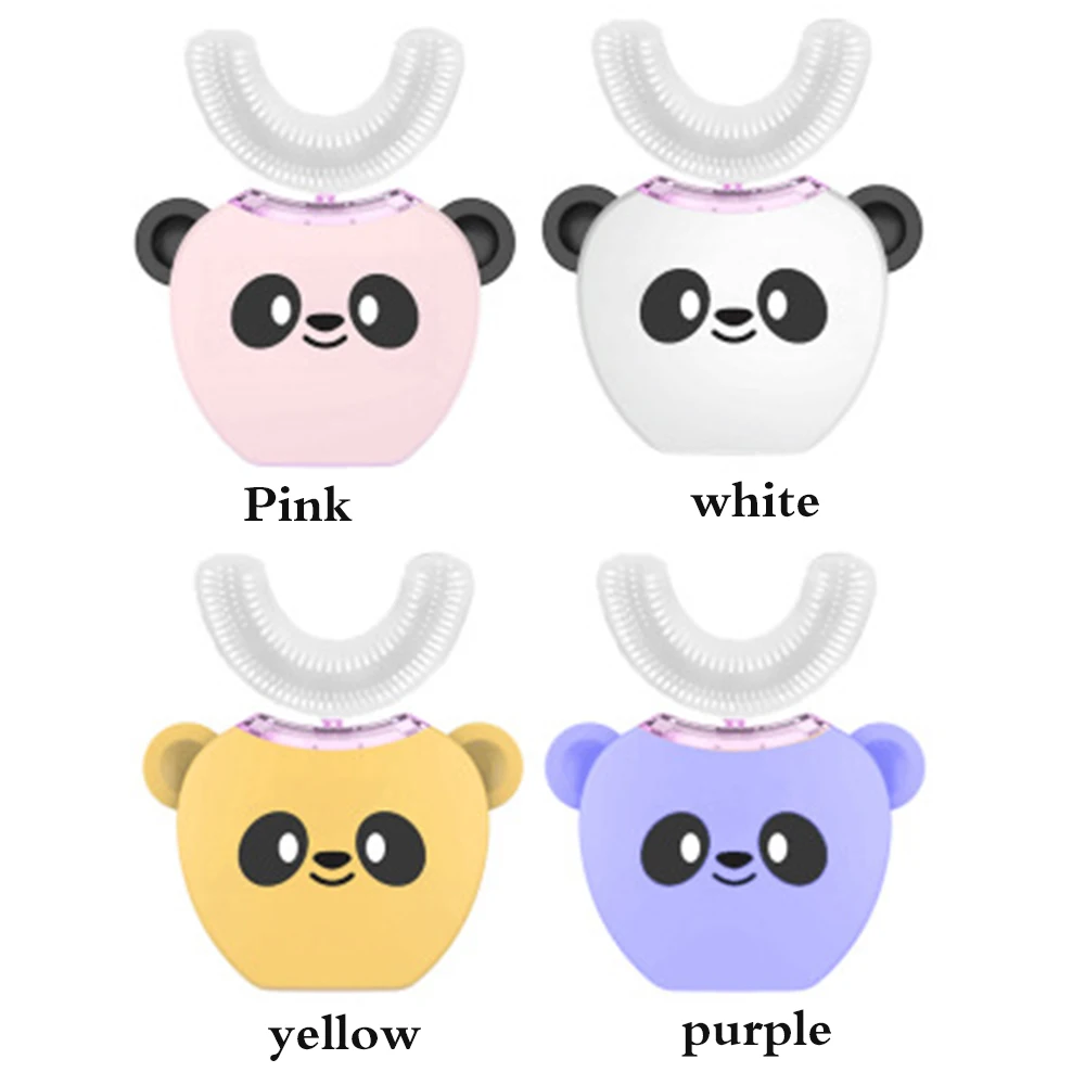 

360 Degrees Automatic Sonic Electric Toothbrush for Children Kid U Type 4 Modes Tooth Brush USB Charging Tooth Whitening