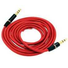 200 шт./лот 1,2 м красный автомобильный Aux удлинение кабеля устройств к автомагнитоле наборы аксессуаров для iphone samsung mp3 ПК наушники Динамик