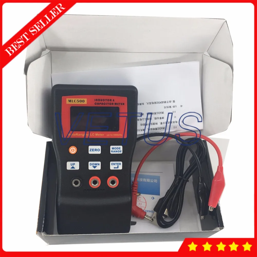 Высокоточный автоматический цифровой измеритель емкости MLC500|capacitance meter|capacitive |