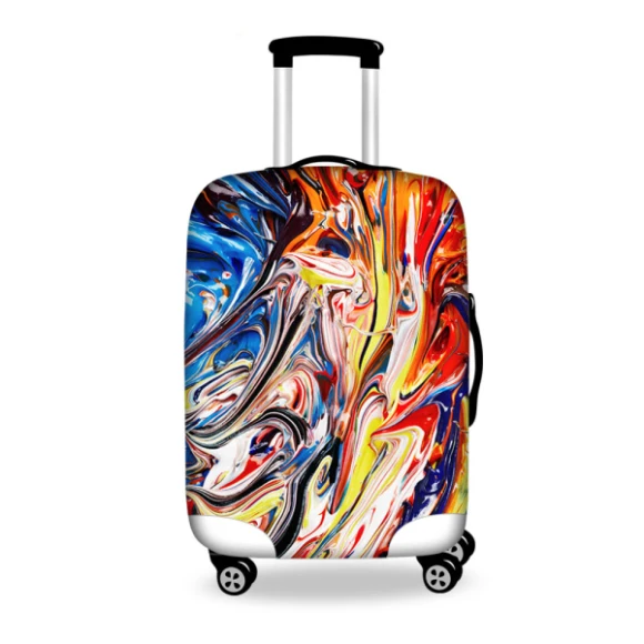 New Graffiti Design Protective Luggage Cover Waterproof Travel Luggage Cover Suit for 18-30 inch Case Elastic Suitcase Cover - Цвет: HB0036