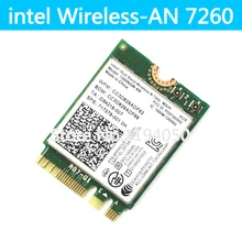 Dual Band Notebook Wlan NGFF Karte Für Intel Wireless-N 7260 7260NGW EINE Intel 7260AN 300 Mbps WIFI + Bluetooth 4,0 NGFF M.2
