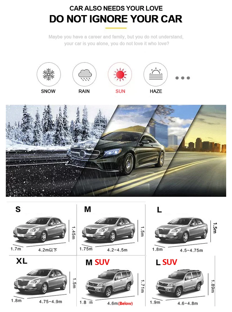 Автомобильный стильный водонепроницаемый чехол для внедорожника, седана, Авто Солнцезащитные Чехлы, автомобильные уличные УФ-аксессуары для автомобиля, защита от снега, пыли, дождя, снега