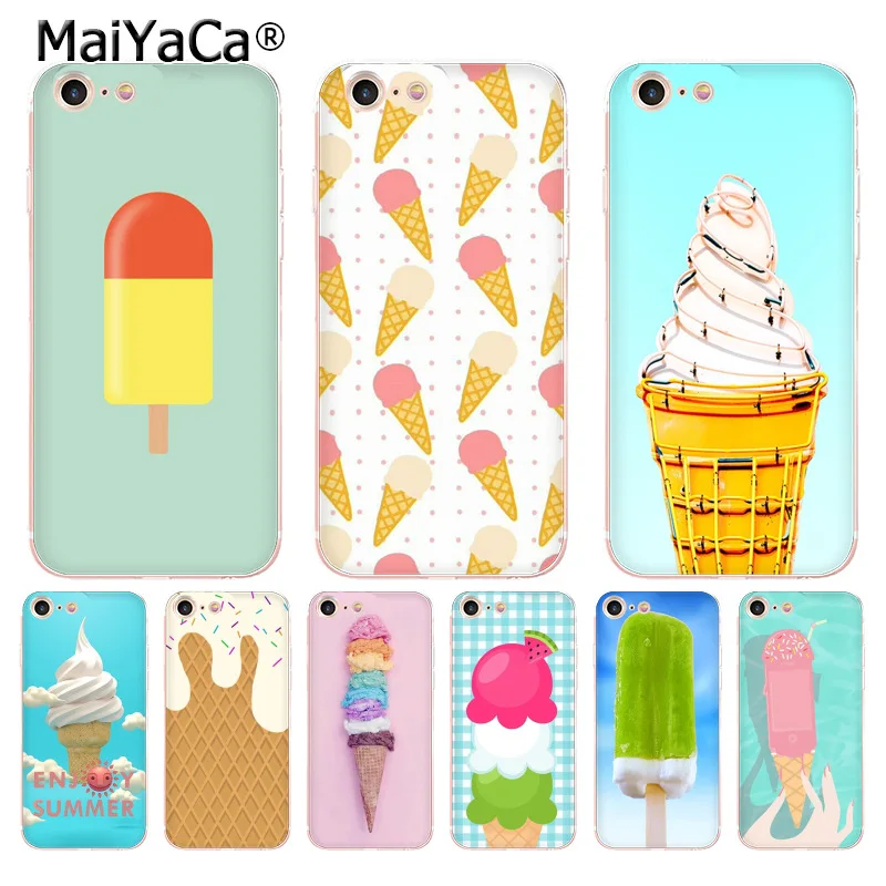 MaiYaCa мороженое летнее Новое поступление телефон Ультратонкий чехол для iPhone 6S 6plus 7