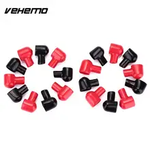 Vehemo 20 шт. клеммные ботинки круглые черные и красные изоляционные крышки батареи резиновая Резина